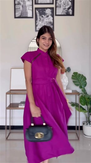 Uptownie Vibe Check on Instagram: "Only 10 minutes to get ready? These Uptownie dresses have you covered! 💼💃 The Magenta Dress is perfect for meetings, the Purple one for relaxed days, and the Black Corset Dress paired with a sling and nude heels is your go-to power look!✨ Product Details 🔍 Pleated Cotton Midi Dress With Zipper Detail Stretchable Front Zip-up Midi Dress Corset Panelled Cotton Midi Dress trending work wear office outfit inspo uptownie style chic work wear womens fashion style