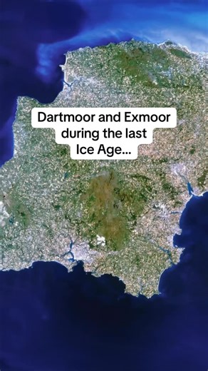 Opinions on Us on Instagram: "As the last Ice Age reached its glacial maximum across Britain, separate ice caps developed over upland areas, distinct from the larger ice sheet further north. Exmoor and Dartmoor were glaciated, with individual ice caps forming over their upland plateaus. Evidence of their glacial past remains visible across both moors, including carved valleys and glacial erratics that shape their iconic landscapes. #geology #map #maps #uk #iceage"