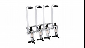 Wall Mounted Liquor Dispenser 4 Bottle Push-Release Valves Drinkware Set Wine Beverage Stand Holder Wine Dispenser Machine Drinking Pourer for Home Bar Kitchen