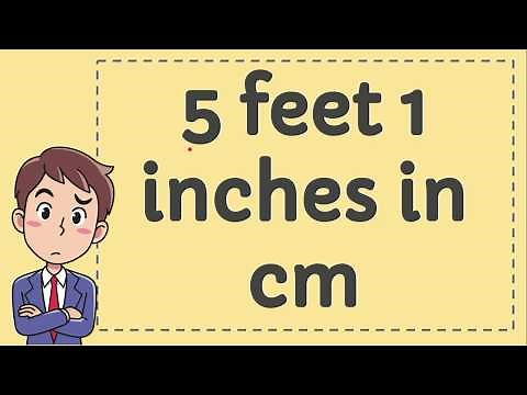 5 Feet 1 Inches in CM