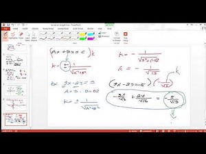 lecture on NORMAL FORM of the straight line
