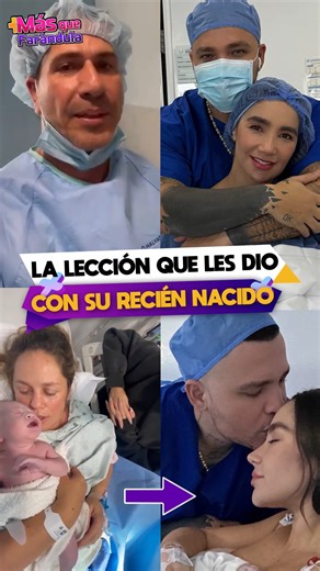306K views · 7.1K reactions | La lección que Gregario Pernia le dio a Jessi Uribe con su bebé recién nacido. | Más que Farándula | Facebook