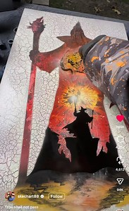 133K views · 3K reactions |  “You shall not pass!” 慄‍♂️ EPIC Gandalf art by skechart88 on Instagram #Lordoftherings #lotr #movies #art #spraypaint #gandalf #storytelling #middleearth #scenes #peterjackson #tolkien #movie #moviecharacters #artwork #artist #Instagram #wizard #balrog | Your Middle-Earth Home | Facebook