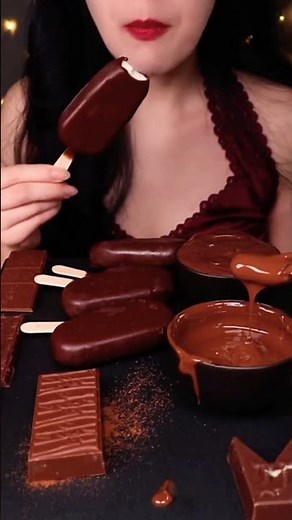 ice cream chocolate eating #mukbang #chocolatechallenge