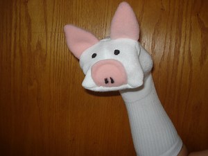 Pig Sock Puppet Hand Made Movable Mouth Farm Animal - Etsy