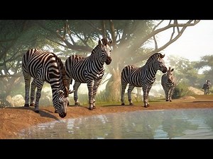 {PLANET ZOO} Plains Zebra Habitat Build