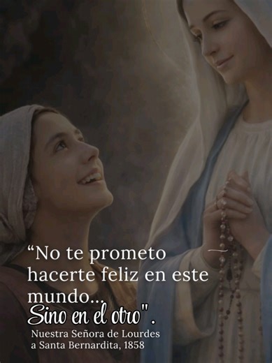 Que Nuestra Señora de Lourdes nos enseñe a mirar más allá de lo inmediato y a vivir con el corazón puesto en la eternidad. 🙏 Santa María de Lourdes, enséñanos a confiar. #virgendelourdes #lourdes #caminoalcielo #rosario #virgenmaria