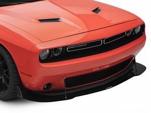 Challenger VZ Style Front Bumper Splitter; Gloss Carbon Fiber (15-23 Challenger, Excluding Widebody) - Free Shipping