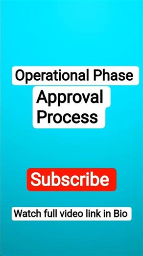 Operation Phase Approval Process in Project Management In Telugu