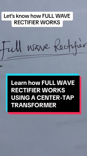 Full Wave Rectifier usando Transformador de Centro Tap