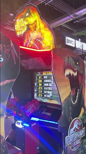 Jurassic park video arcade game by raw thrills