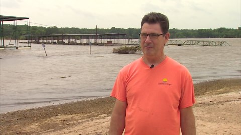 Water levels are still high at Lake Texoma, washing away business for Marinas