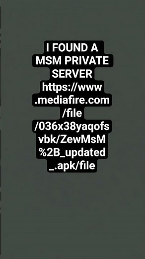 Msm private server link zewmsm 4.6.1