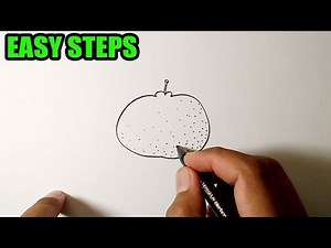 How to draw an orange easy | Easy Drawing Ideas