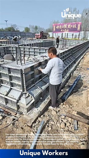 Concrete Foundation Formwork Installation: Modular Aluminum Forms