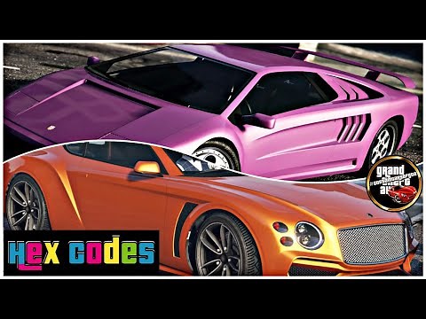 GTA 5 Online Modded Crew Colors "Diablo Purple & Bentley Flame Orange" with HEX CODES!