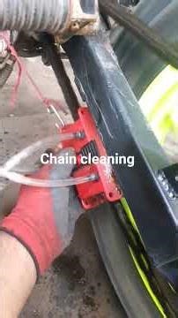 chain cleaning via proper tool By Tamoor Pervaiz