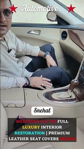 Mercedes CLS 350 Full Luxury Interior Restoration | Premium Nappa Leather Seat Covers by Orchis🚘👌