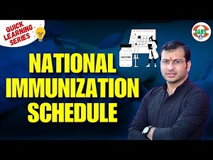 National Immunization Schedule | Quick Learning Series by Siddharth Sir | DAMS Nursing
