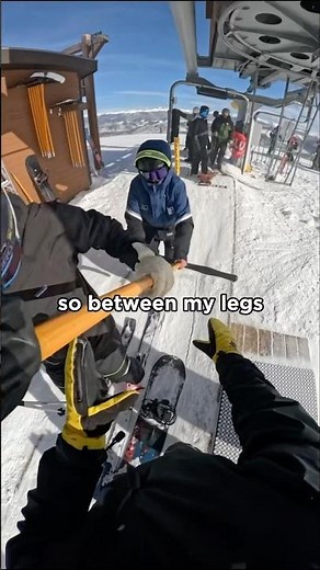 First time riding a T bar lift 😬 #shorts #fyp #viralvideo #mountains #skiing #viralshorts #wow