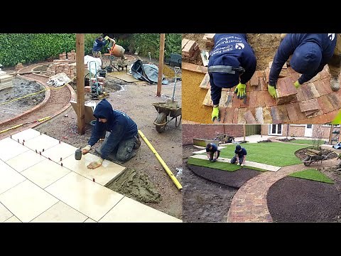 Landscaping a garden, time-lapse music video. (info in description)