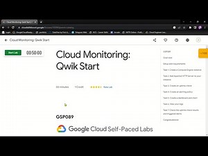 Cloud Monitoring: Qwik Start || GSP089 || Solution