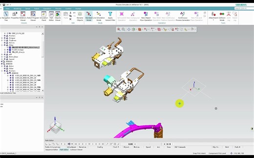 Process Simulate C型焊枪定义