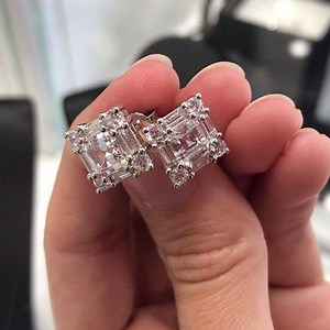 1.1K views · 44 reactions | -VINTAGE PRINCESS- Do you love everything vintage? These dazzling step-cut, princess cut studs are quite mesmerising, thanks to their 'hall of mirrors effect'. | Secrets | Facebook