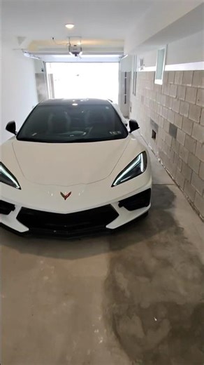 C8 Corvette Cold Start in the Garage — That V8 Sound 🔥