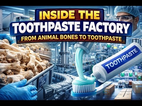Inside the Toothpaste Factory — From Animal Bones to Toothpaste | Full Process