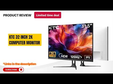 KTC 32” 2K QHD Monitor Review (2025) 🔥120Hz IPS Display, HDR10 – Best Budget Gaming & Office Monitor