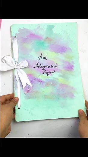 How to make Art Integrated project file | school project ideas #shorts #schoolcrafts
