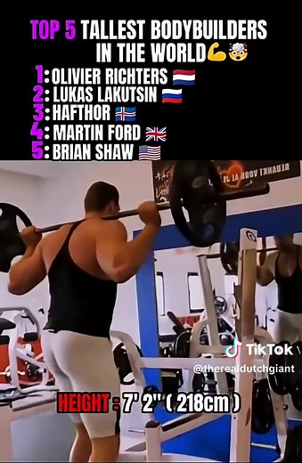 The Top 5 Tallest Bodybuilders in the World