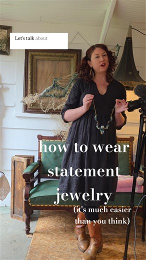 How to wear statement jewelry (It's much easier than you think)