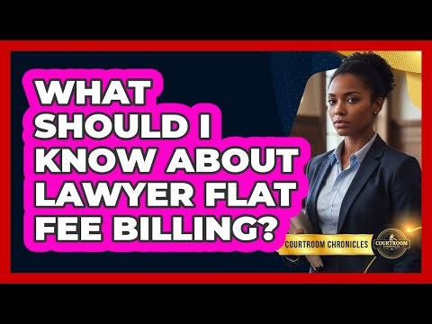 What Should I Know About Lawyer Flat Fee Billing?
