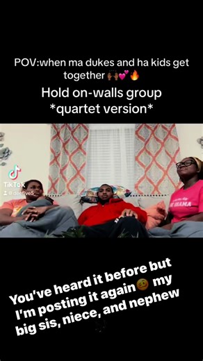 Mí familía 🥰🥰🥰 big sis, niece, and nephew #fypreelsシ゚viralシ #holdon #wallsgroup The Walls Group | Kenya R. Griffin
