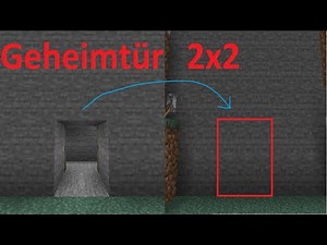Minecraft Geheimtür bauen - 2x2 Pistondoor | Minecraft Java