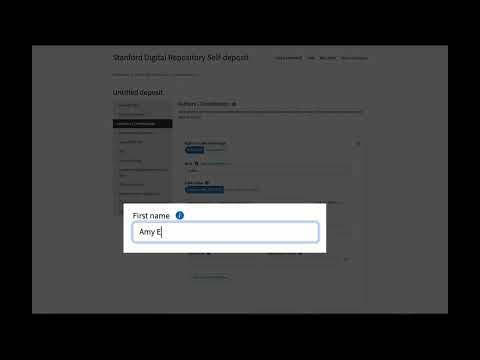 Entering authors via ORCID iD