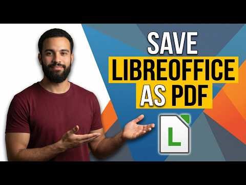 How To Save LibreOffice As PDF (Easy Export Guide)