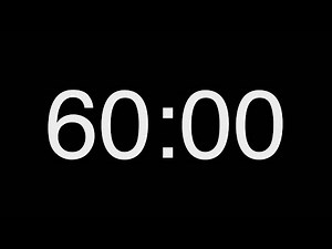 60 Minute Timer ⏰ | Countdown with Alarm Sound