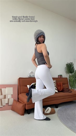 White is my favorite! it goes with literally all my tops😋#coralcanton #leggings #flarepants #flareleggins #outfit #tryonhaul