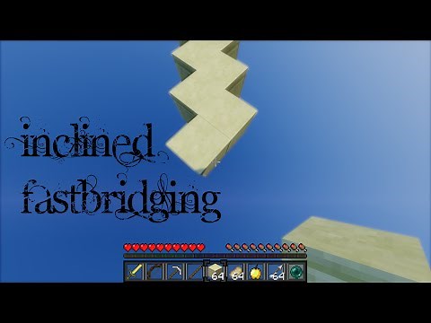 Minecraft | Tutorial: Inclined Fastbridging