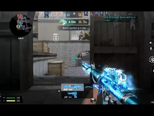 M4A1-Ice Alpha Highlights in Crossfire Legends