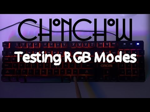 ChonChow X991 USB Computer Keyboard Demo