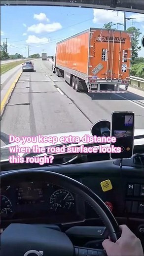 POV Truck Driving USA | Passing Schneider Truck on Rough Highway | Relaxing American Road #shorts