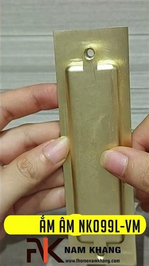 Tay Nắm Âm Cửa Tủ Dạng Chữ Nhật Màu Vàng NK099L-112VM