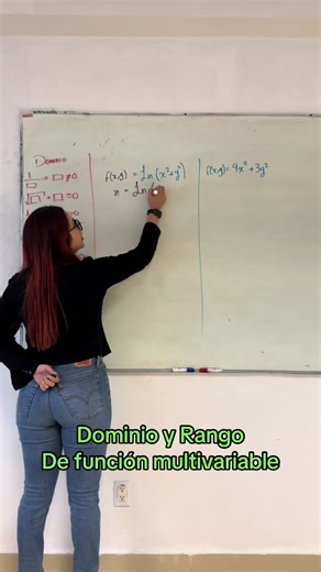 Dominio y Rango de una función multivariable #parati #fyp #universidad #maths #calculomultivariable