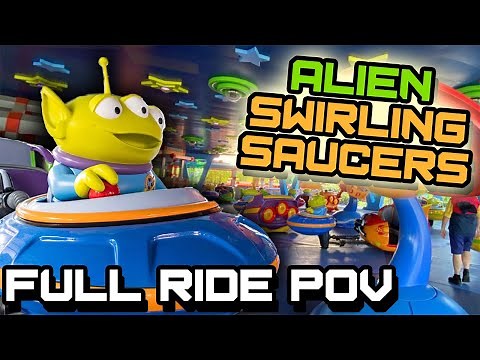 Alien Swirling Saucers POV Ride - Toy Story Land at Disney’s Hollywood Studios