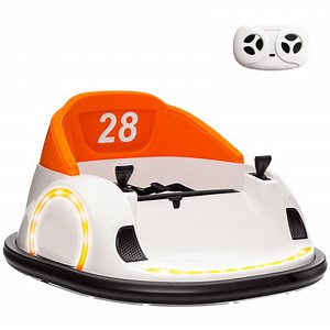 AIYAPLAY 360° Rotation 12V Kids Bumper Car w/ Remote Control, Orange | eBay