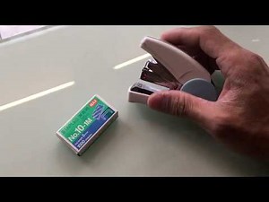 訂書機裝訂書針的方法